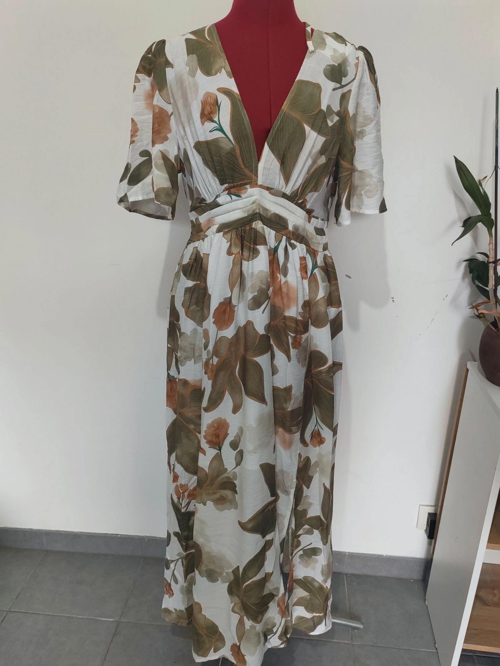 Robe longue fleurie